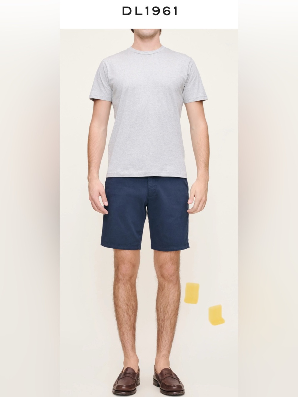 NEW DL1961 Men’s Size 33 Oxford Navy‎ Jake Chino Shorts